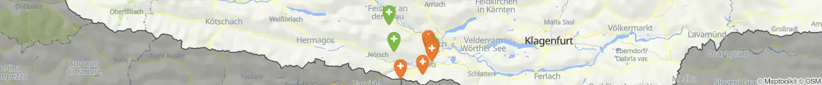 Kartenansicht für Apotheken-Notdienste in der Nähe von Hohenthurn (Villach (Land), Kärnten)